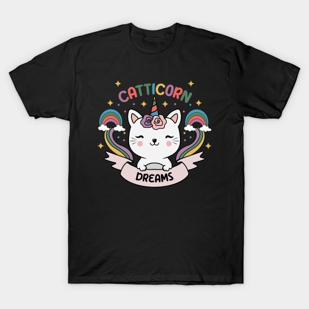 Catticorn Cat T-Shirt by VecTikSam